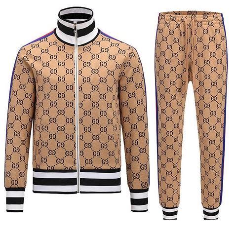 gucci jumpsuit mens free shipping|authentic Gucci tracksuit.